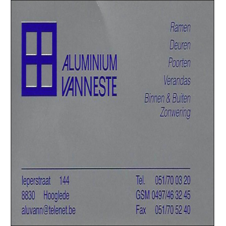 Aluminium Vanneste