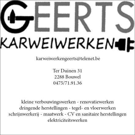 Karweiwerken Geerts