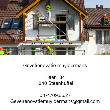 Gevelrenovatie muyldermans 